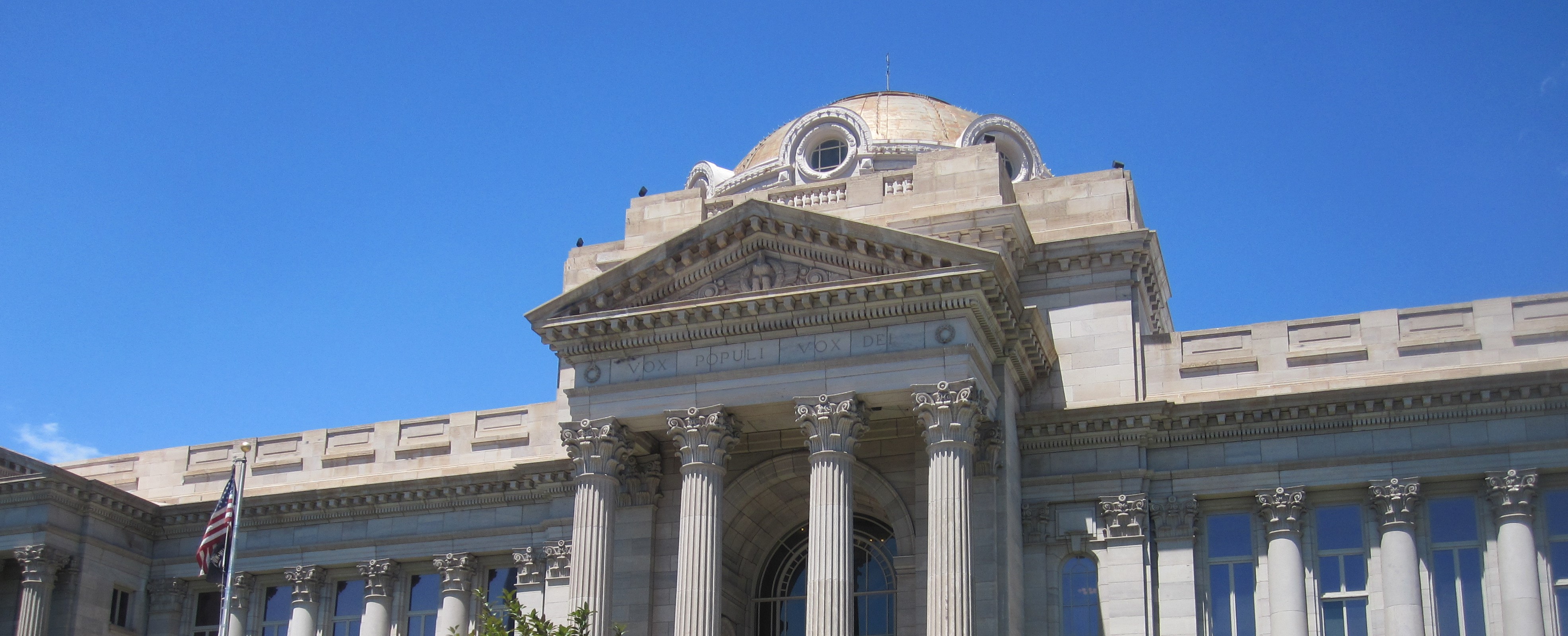 court house blue sky