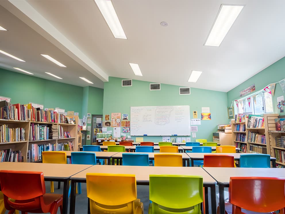 colorful classroom chairs